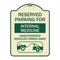 Signmission Reserved Parking for Internal Medicine Unauthorized Vehicles Towed Away, A-DES-TG-1824-23095 A-DES-TG-1824-23095 - alternate 1